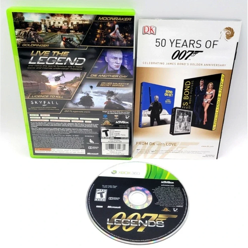 007 Legends (Microsoft Xbox 360, 2012) CIB COMPLETE IN BOX